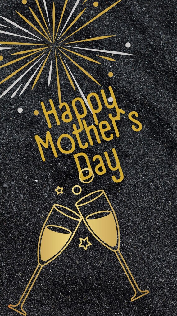 Happy Mother’s Day Video | Luxury Gold Champagne Animation | Instagram Story & Reels | Elegant Mom Gift | 15 Sec Digital Download