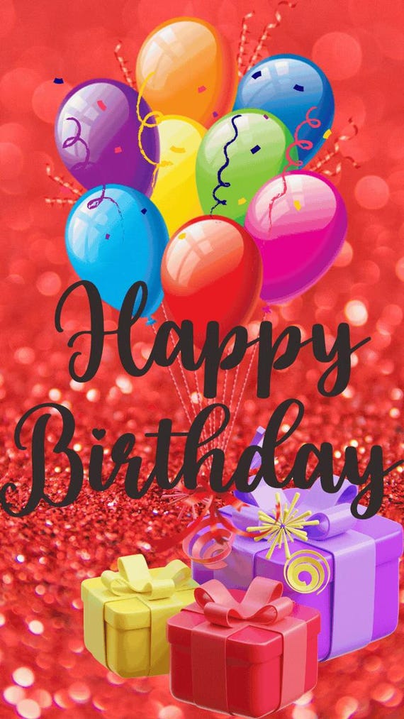 Happy Birthday Animated Video – Birthday Greeting for Social Media | Digital Download