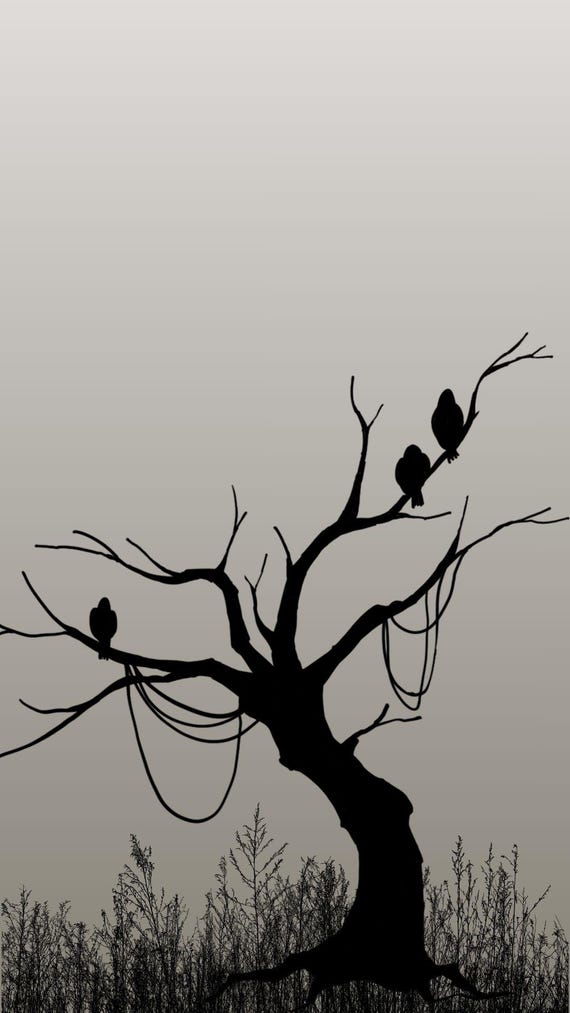 Halloween Animated Reel, Spooky Ghost & Haunted Tree, Happy Halloween Video, 15 Sec MP4 Digital Download