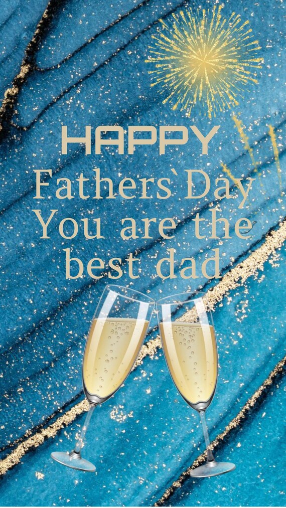 Instagram Father’s Day Video  Elegant Gold Champagne | Best Dad Gift | 15 Sec Download