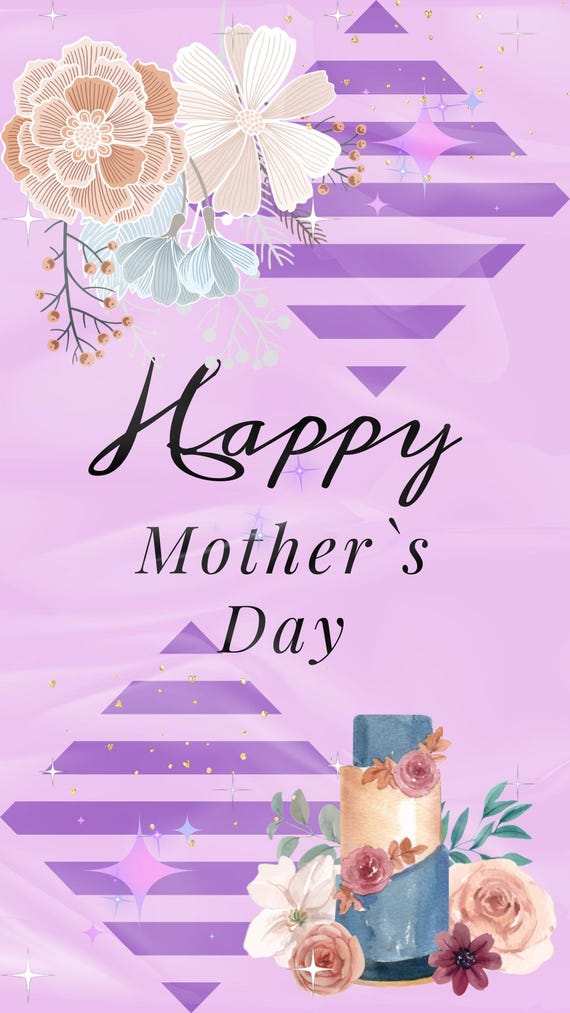 Instagram Story + Reels Happy Mother’s Day Video 15 Sec Download  Elegant Floral + Geometric Animation | Soft Aesthetic Mom Gift | No Music