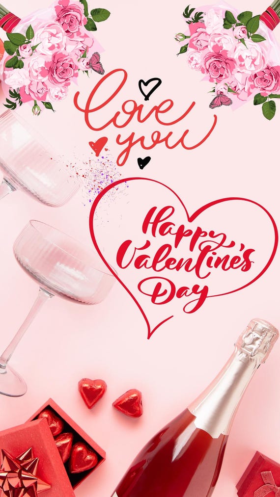 Animated Valentine's Day Video Card | Romantic Love Greeting (GIF + MP4 Digital Download)