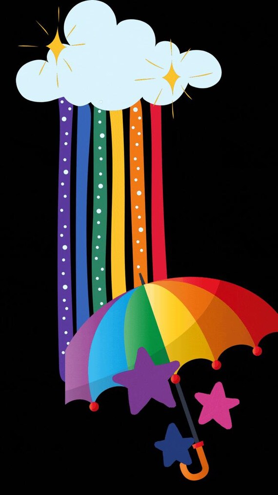 Rainbow Pride Umbrella Animated Video | LGBTQ Instagram Story (Digital Download)