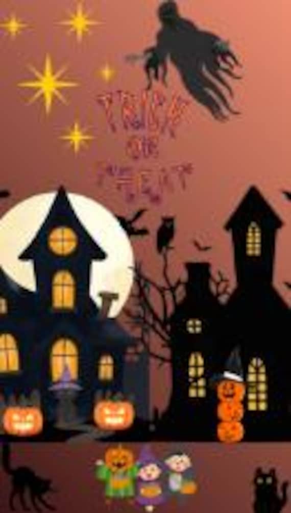 Halloween Animated Reel, Vampire Lips & Haunted Village, Cats + Halloween Kids, 15 Sec