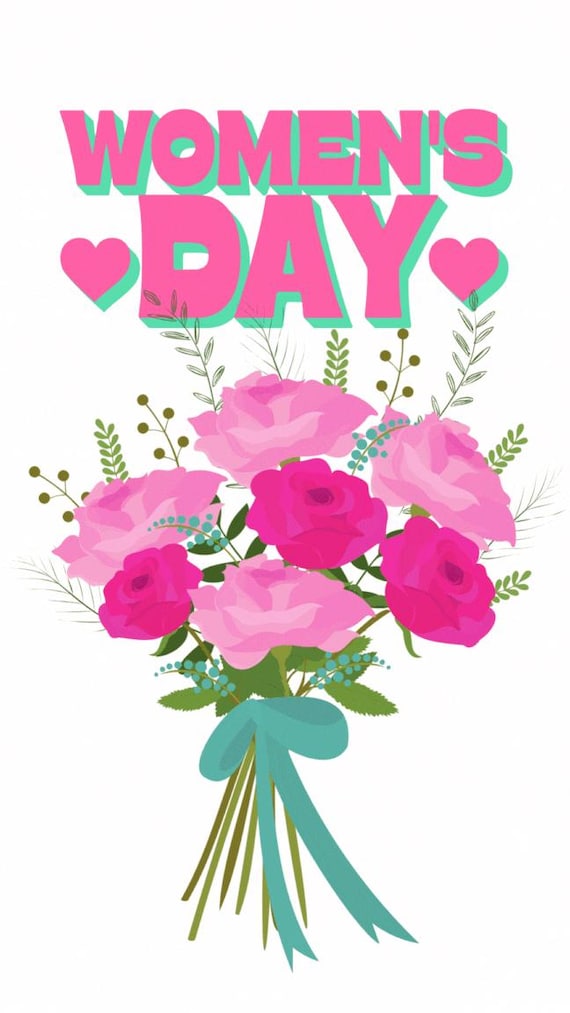 Floral Women's Day Video | Digital Greeting (Instant Download)
