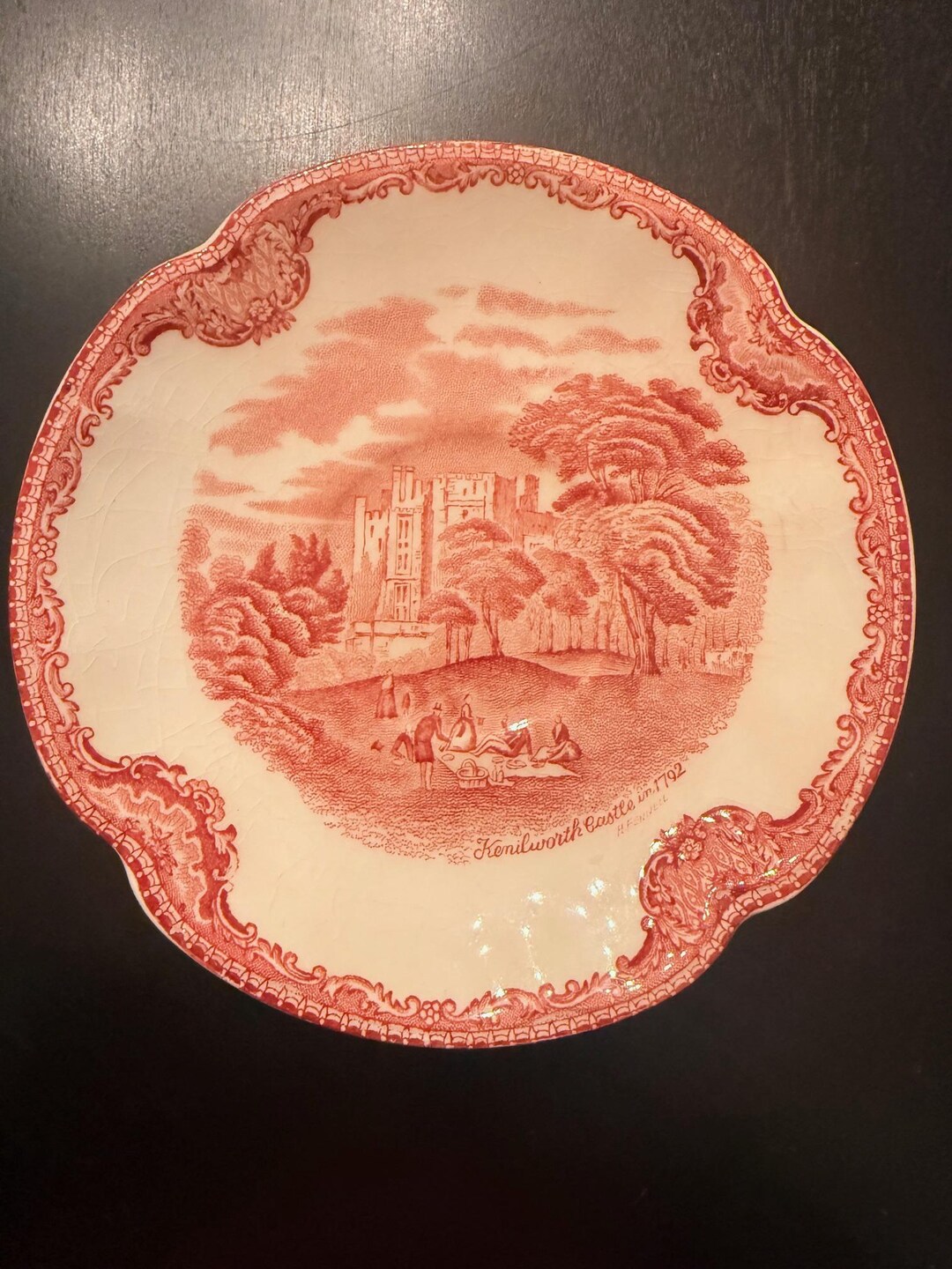 Johnson Brothers Old Britain Castles Pink Transferware Saucer ...