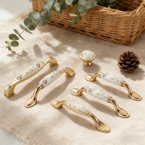 Elegant Eden Pastoral Cabinet Hardware for Kitchen and Closet