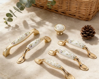 Eleganti maniglie per mobili da cucina e armadio in stile pastorale Eden.