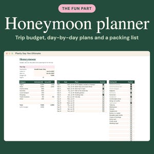 2027 Ultimat bröllopsplanerare Google Sheets, budget, sittplatser, kalender (digital nedladdning) bild 5