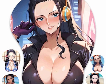 Tappetino per mouse 3D, poggiapolsi con design Oppai, tappetino da gioco ergonomico, Nico