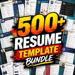 Oltre 500 modelli di curriculum vitae / Pacchetto CV ottimizzato per i sistemi ATS (download immediato)