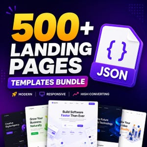 500+ Website & Landing Page Templates Bundle | React, Tailwind, Bootstrap, NextJS, Figma UI Kit