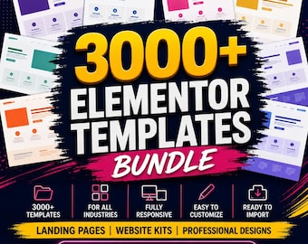 3000+ Elementor Templates Bundle | WordPress Website Kits (Instant Download)