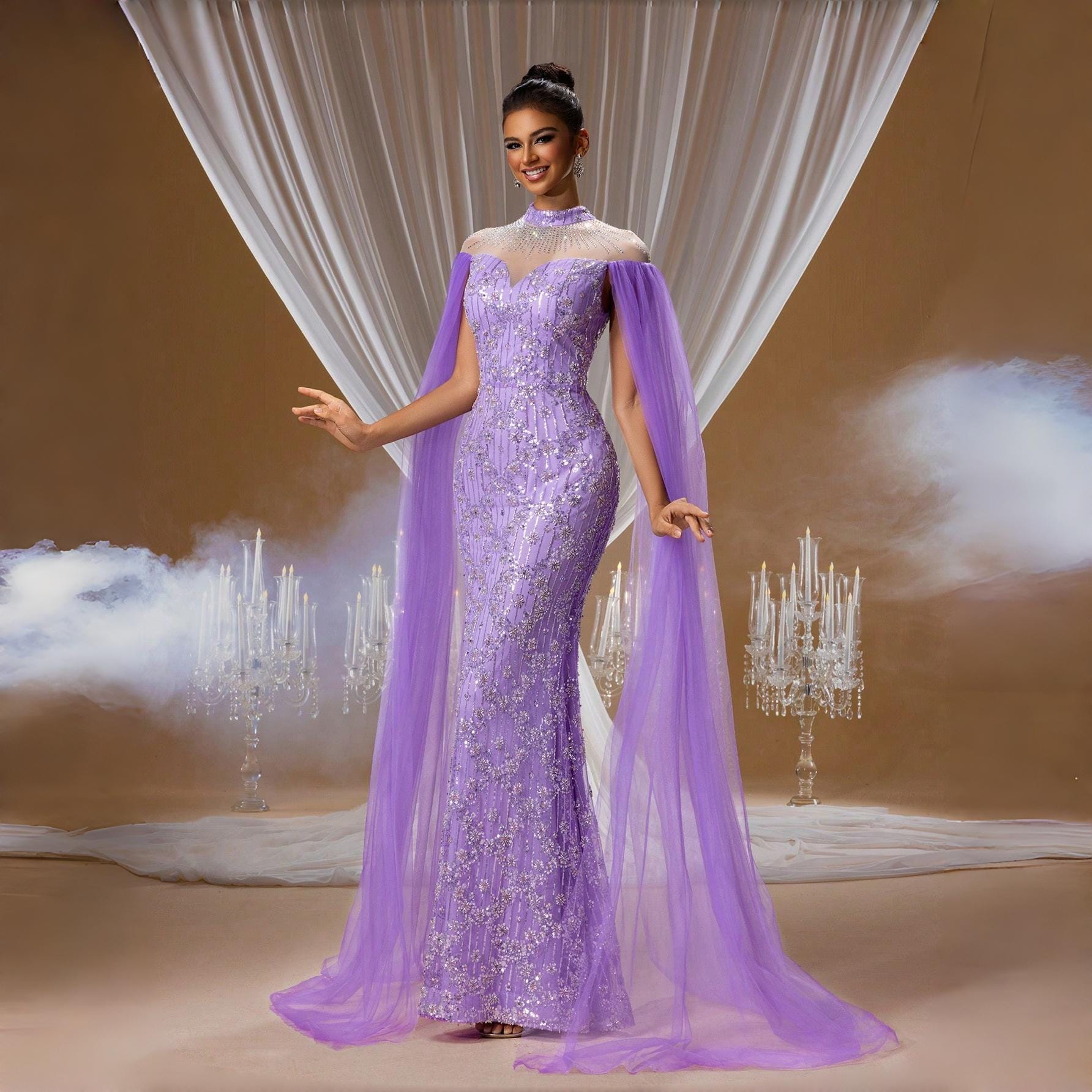 sachin and babi light blue dress Tarik Ediz Collection of Gowns for Formal Events main image 1