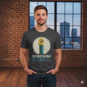 T-shirt tv-show met silo | Pez-dispenser T-shirt met relikwiedatabase