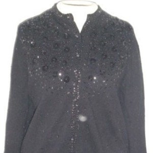 Exquisite 19502 Vintage Beaded Cardigan image 1