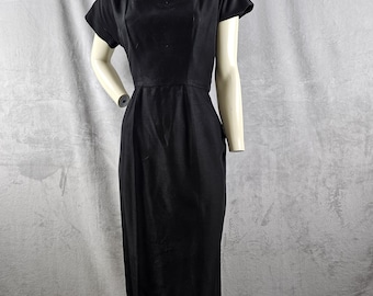 Black Silk Vintage 1960’s Cocktail Dress