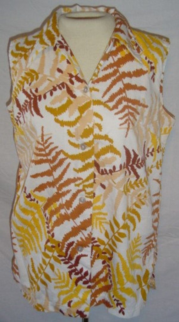 Amazing Vintage Hawaiian Sleeveless Top