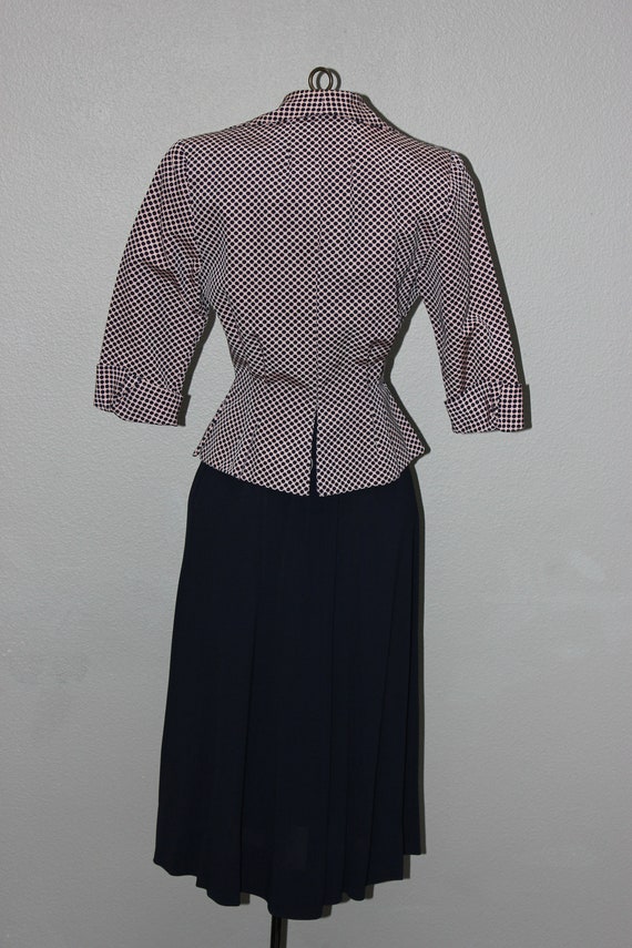 Exquisite 1940s R&K Originals Peplum Dress Suit - image 3