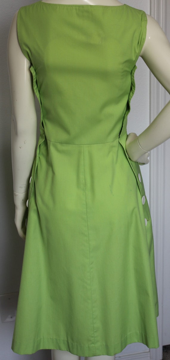 Adorable Lime Green Summer Sleeveless Shift Dress - image 2