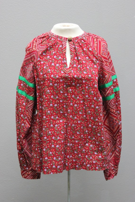 Charming Vintage Floral Hippie Tunic - image 1