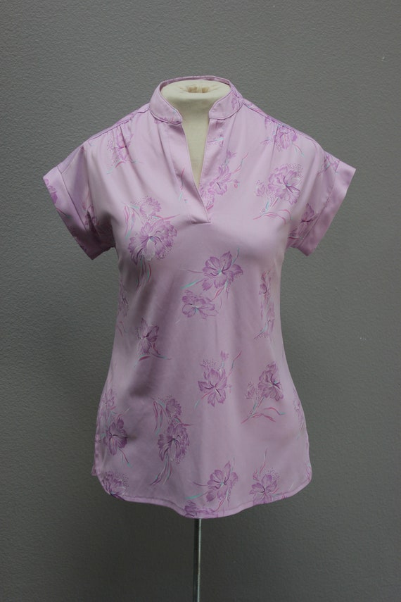 Purple floral blouse - Gem