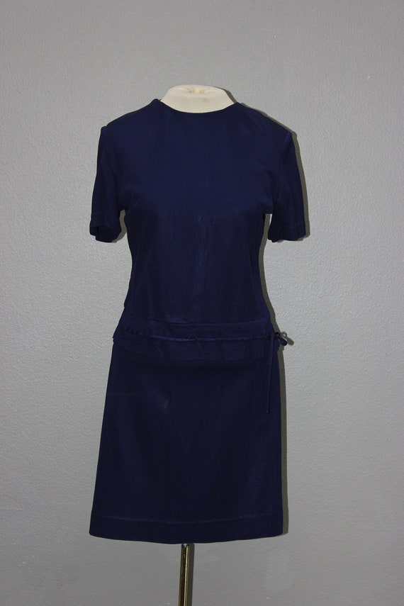 Adorable Vintage 1960s Navy Blue Sears Skirt Suit