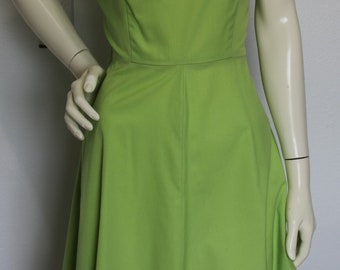 Adorable Lime Green Summer Sleeveless Shift Dress