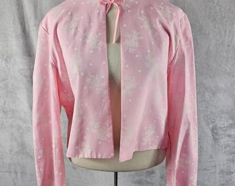 Dainty Vintage Pink Floral Bolero