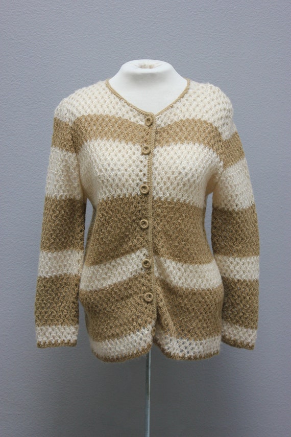 Fabulous Vintage Tan Mohair/Angora Sweater