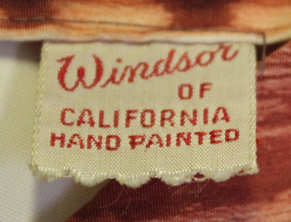 Gorgeous Vintage 1940s Hand Painted Colorful Tie - image 4
