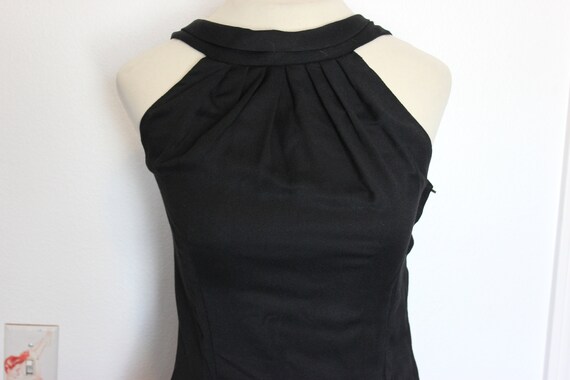 1960s Black Vintage Sexy Sheath Dress - image 4