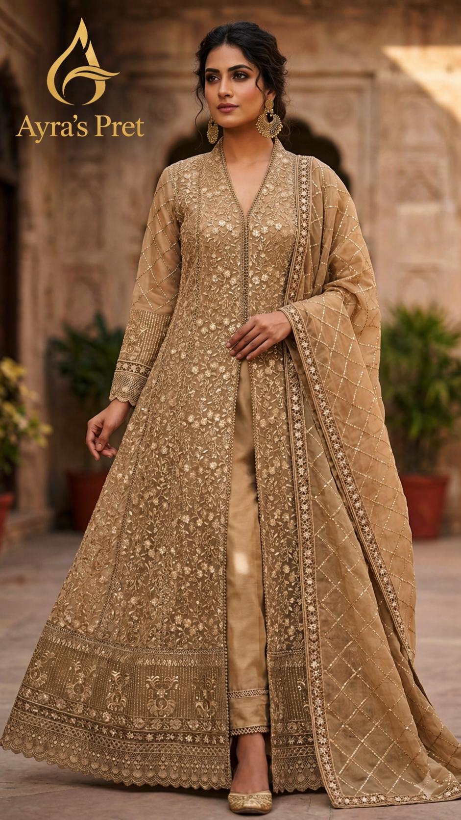 Gold Nikah Dress - Etsy Gold Nikah Dress - Etsy
