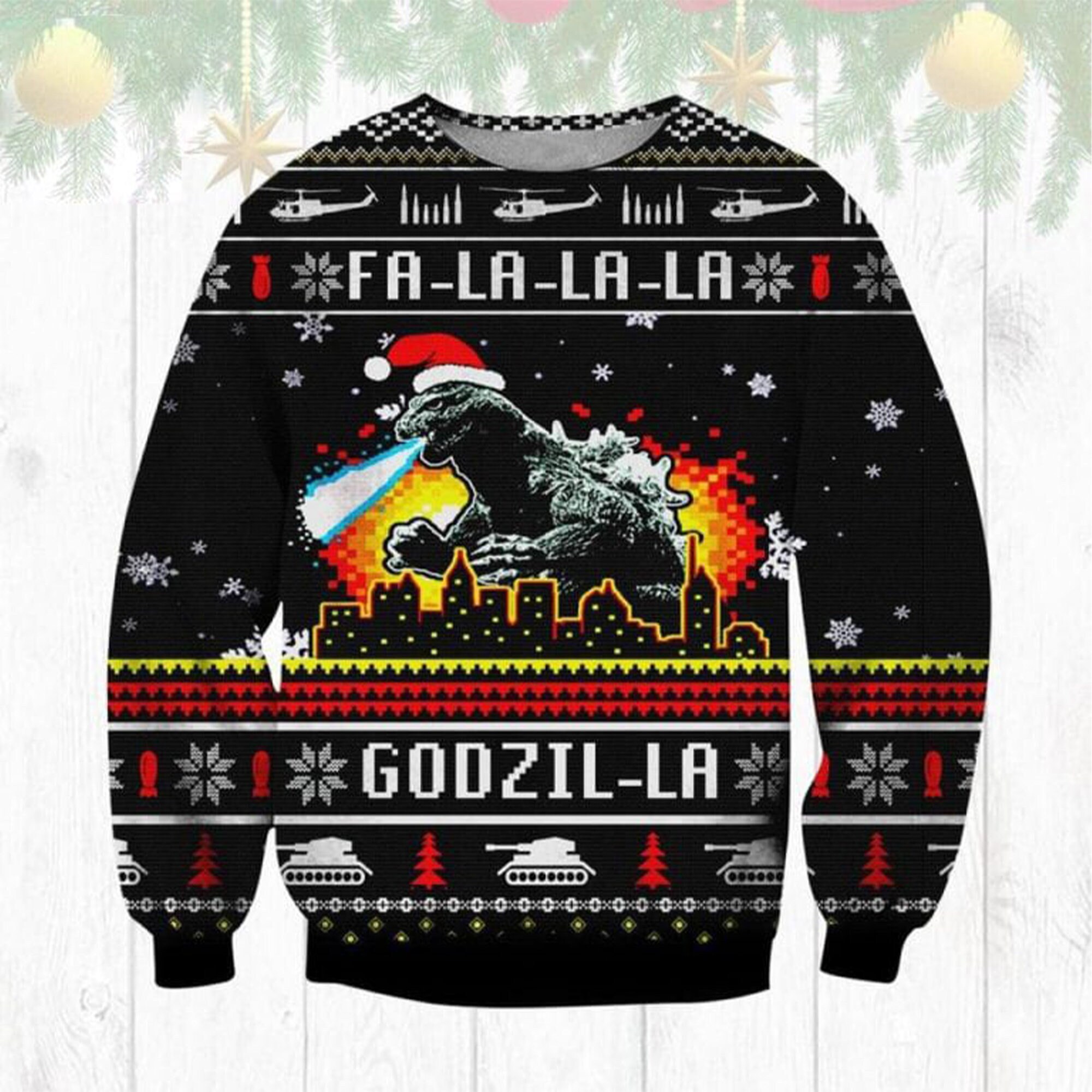 Godzilla Sweater - Etsy