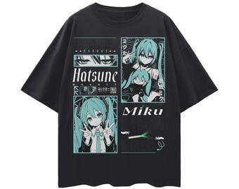 Vocaloid Hatsune Miku v2 Streetwear Loose Drop Shoulder T-Shirt