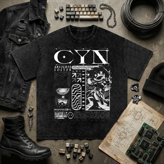 Murder Drones CYN Premium Washed Oversized Cotton T-shirt - Etsy