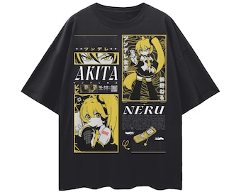 Vocaloid Akita Neru Streetwear Loose Drop Shoulder T-Shirt