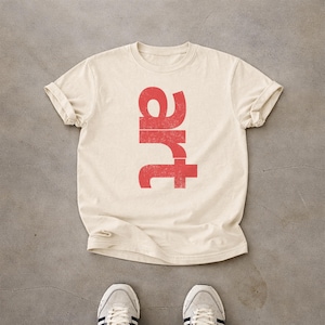 ART T Shirt | Minimal Typography Tee | Modern Graphic Shirt