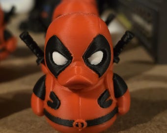 Deadpool Style Ente - 3D Gedruckte Sammelfigur (Superheld Inspiriert)
