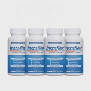 Paquete de 4 cápsulas Instaflex Advanced Joint Support, formuladas por médicos, 30 cápsulas.