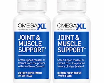 Pack Of 2 Omega XL 300 Capsules Green Lipped Mussel Joint & Muscle Relief