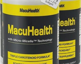 Paquete de 3 unidades de Macuhealth Triple Carotenoid Formula - Vitaminas para los ojos para adultos - 90 cápsulas blandas, suministro para 3 meses