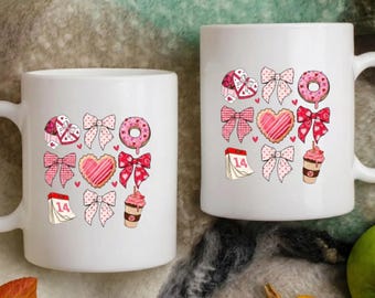 Taza con el lenguaje del amor de los bocadillos, taza para amantes de los bocadillos, taza de café con forma de corazón para parejas