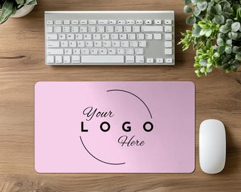 Alfombrilla de escritorio con logotipo personalizado, alfombrilla de ratón de oficina de marca, regalo corporativo, escritorios de oficina y eventos promocionales