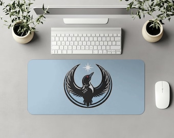 Almohadilla de la Alianza Rebelde de Minnesota, tapete de resistencia del pájaro del estado de Minnesota, tapete de juego de protesta política, combinación de Star Wars del pájaro del estado de Minnesota, regalo del estado de Minnesota