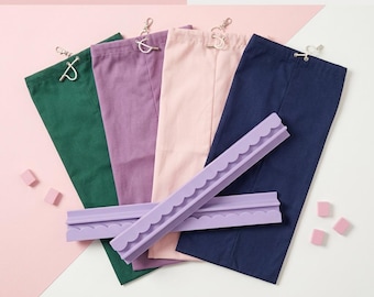 Velvet Mahjong Rack Bag Set of 1-4 , 4-Pocket Protective Rack Holder & Pusher Storage Sleeve, American Mahjong Accessories Table Gifts