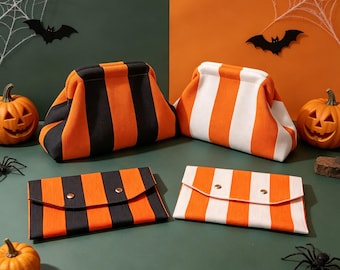 Halloween Mahjong Gifts, Knitted Tile Bag & Clutch, American Mahjong Gift Set