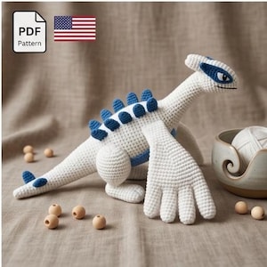 Patrón de ganchillo de Lugia, PDF de amigurumi de Pokémon hecho a mano, tutorial de peluche de dragón legendario, juguete de peluche suave, regalo friki DIY para fans