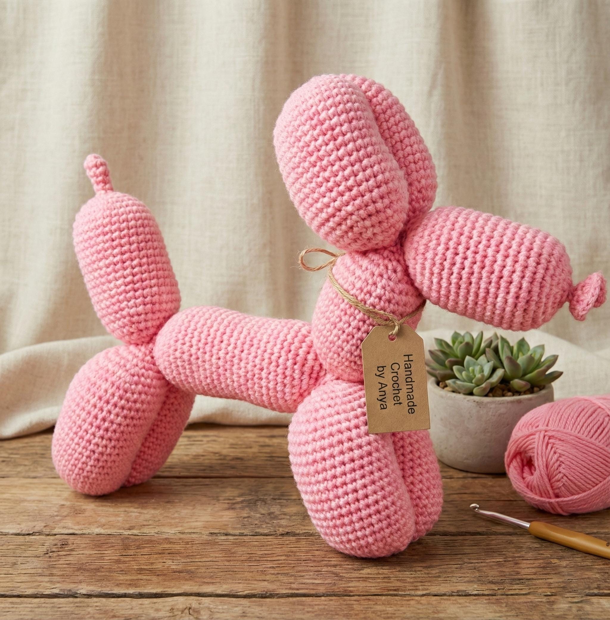 10 Balloon Dog Crochet Patterns for Adorable Toys, Decor, and Gifts 2 Crochet Balloon Dog