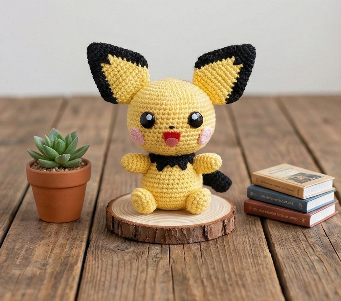 ピカチュウかぎ針編み - Etsy 日本